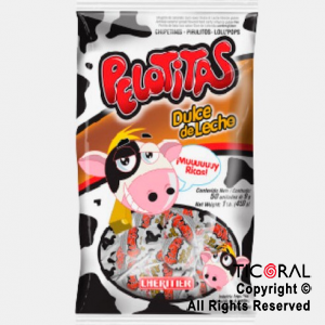 CHUPETINES PELOTITAS DULCE DE LECHE CARAMELO DURO X 50 UNIDADES